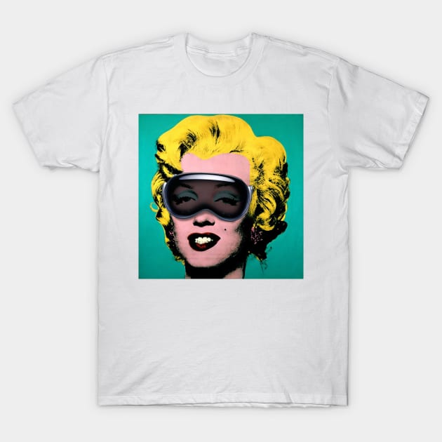 Vision on Marilyn Warhol T-Shirt by byb